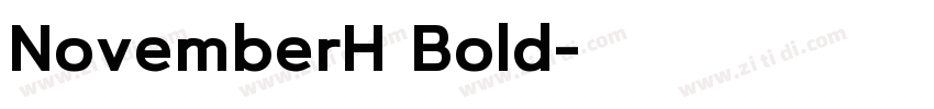 NovemberH Bold字体转换